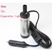 보일러 수리 교체 부품 Dc 12v 24v 물 오일 디젤 연료 전송 펌프 잠수정 펌프 자동차 캠핑 낚시 잠수정 스위치 스테인레스 스틸, 38mm 12v 담배