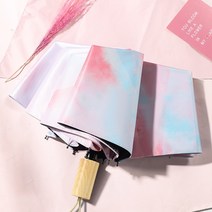우산 여성 접이식 자동 비 및 햇빛 이중 목적 태양 우산 자외선 차단