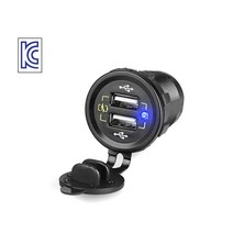 피트인 차량용 QC 3.0 고속충전 매립형 USB 12v 24v 시거잭 DIY 시가소켓, 매립형고속충전2구