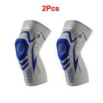 무릎 보호대 슬리브 지지대 관절 통증 완화용 무릎 패드, 2Pcs - Gray_XL