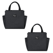 루미에르 보냉백 보온보냉 도시락가방, 블랙 2개