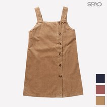 스파오 코듀로이 H라인 원피스_SPOW84TG33