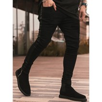 남자블랙진 연청바지 중청바지 스트리트웨어 스키니 팬츠 남성용 펜슬 바이커 사이드 스트라이프 청바지 힙합 슬림핏 남자 스트레치 진