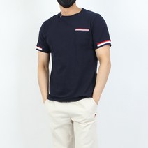 콘피아르 남성 포켓 라운드넥 포인트 반팔티 TC2503