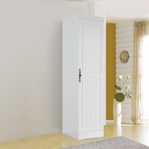 솜씨방가구 아이린장롱 문형 쪽장(이단봉형), 화이트(민자)