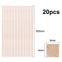 발사 나무 공예 사각형 Cudgel 모델 장난감 건축 수공예 교육 DIY 액세서리 스틱 2mm 3mm 4mm 10mm 12mm 15mm, [03] 300X4X4-20PCS
