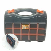 MDF8652 양면개방식 다용도 부품함 멀티박스 370x300x80mm 공구집/공구가방/공구주머니/못주머니, 1개
