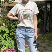 노팅힐 데일리 리턴 해피니스 캐릭터 반팔티셔츠 2컬러