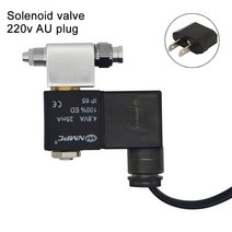 자작 화학 이탄 이산화탄소 발생기 고압 수족관 CO2 조절 솔레노이드 밸브 키트 버블 카운터 물고기 탱크 DIY 제어 시스템 반응기 압력 감소, [02] Solenoid 220v AU, [03] CGA320