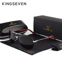 kingseven 빈티지 알루미늄 편광 선글라스 브랜드 태양 안경 코팅 렌즈 운전 안경 for menwome n725