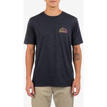 Hurley 헐리 남성 에브리데이 Halfmoon 티셔츠 - 블랙 헤더