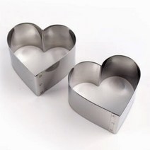초미니 하트 무스링 초콜릿 쿠키 베이킹 모양틀 9cm