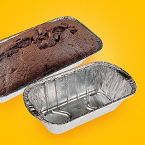 일회용 알루미늄 은박 파운드 베이킹틀 10개, 2호