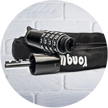 잘안끊어지는 전동킥보드자물쇠 따릉이잠금장치 섬유와이어락 초경량용우자물쇠, 600mm