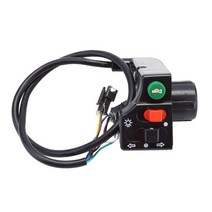 전동킥보드스위치 3 in 1 전기 자전거 스쿠터 라이트 스위치 ebike 회전 램프 헤드 라이트 혼 조합 스위치 버튼 사이클링 액세서리, 01
