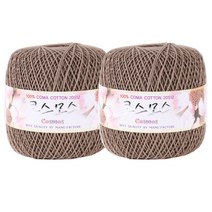 마마니트 코스모스 뜨개실, 1813 다크베이지 2볼