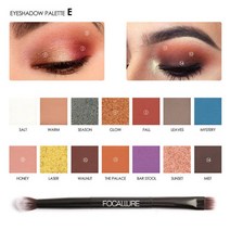아이섀도우 팔레트 분장 Focallure 14색 쉬머 무광택 오래 지속되는 워터프루프 천연, 1