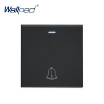Wallpad 초인종 스위치 도어 벨 벽 리셋 스위치 기능 키 모듈 전용 52*52mm, 02 Black, Function Key Only, 01 Function Key Only