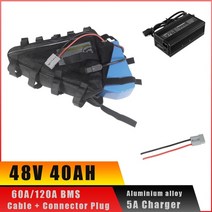 전기 자전거 배터리 수리 리필 교체 개조 24v 36v 48v 52v 60v 72v 가방, 48v 40ah 2500w (5a)