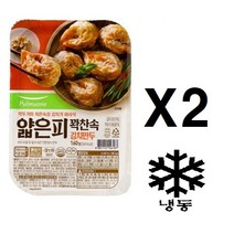 [풀무원] 얇은피 김치만두 160g(1인분) X 2개, 160g