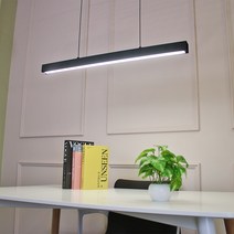 LED 30W 스틱아이 800 펜던트 (블랙) 일자형 라인 조명 모던 식탁등