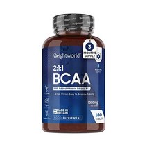 BCAA정 180캡슐 3개월 공급 2:1:1 분기사슬 아미노산 운동 전 BCAA 비타민 B6 B12 영국제