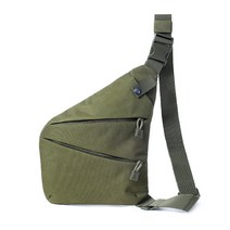남성 가방 방수 숄더 백팩 크로스 바디 슬링 백 팩 여행용(오른쪽), Army green
