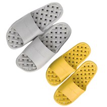 발등 낮은 욕실화 물빠짐 미끄럼방지 욕실 화장실 슬리퍼, 그레이x1개