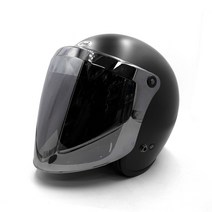 오토바이 레트로 클래식 헬멧 전용 쉴드 바이저, 실버(미러)