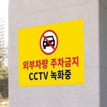 대형 포맥스 주차금지 표지판 주차금지판 CCTV녹화중