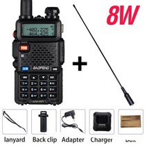 생활용 무전기 Baofeng UV 5R 워키 토키 VHF UHF 듀얼 밴드 장거리 스캐너 햄 UV5R 20km, 8W add 1 antenna+BRITISH