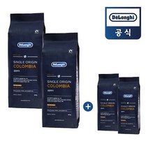 [드롱기] 프리미엄 원두 250g 2+2 (콜롬비아/브라질/리치아로마), 싱글오리진 콜롬비아 2+2