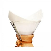 Chemex Classic 커피 필터 사각형 100캐럿 전용 포장, 원