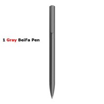 샤오미-BEIFA 메탈 젤 잉크 펜 0.5MM 회전 블랙 스위스 리필 비즈니스 서명 caneta 학교 사무실 문구 용품, 1PCS Gray Pen