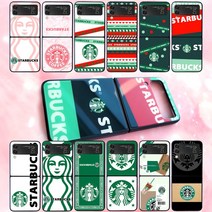 Z플립3 전용 스타벅스 디자인 케이스 크리스탈 리얼글라스 스타벅스 폰케이스 STARBUCKS 휴대폰케이스 주문제작