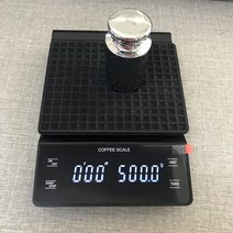 커피전자거을 핸드드립 타이머가 있는 전자 저울 고정밀 디지털 주방 저울 타이머 배터리, 없음
