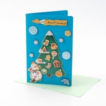 크리스마스입체카드 성탄카드세트 크리스마스카드만들기 연말축하카드, 트리눈사람 XFCCA0126