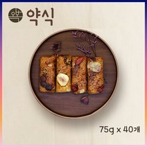 오복떡집 영양 약밥 약식 영양떡 개별포장 건강떡 약식포장 콩떡 찰떡 직장인 수험생 어르신 아침 식사대용 영양간식 국내산, 40개, 75g