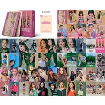 Kpop TWICE 4TH 월드 투어 포토카드 54 개 더 필스 새 앨범 Lomo 카드 포뮬러 오브 러브 걸스 HD 엽서 팬 선물, W-Pink