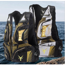 LONSIDA 낚시 조끼 민물 바다 루어 다용도 사계절, L, 블랙