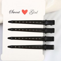 미용실집게핀 옆머리누르기 블랙 헤어핀셋 메탈, 1개, 상세페이지 참조, 상세페이지 참조