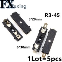 차량 자동차 퓨즈5pcs R3-45 대만 SCI 퓨즈 홀더 PBT 6*30mm 15A (UL 불꽃: 94V-0) 8A 박스 내부