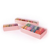 투명&마카롱 상자 (x 5개), 핑크