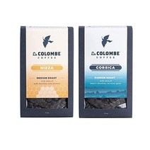 라 콜롬브 홀빈 커피 - 다크 로스트 코르시카 & 미디엄 니자 340g 2팩 원두 티백 캡슐 포드 파드