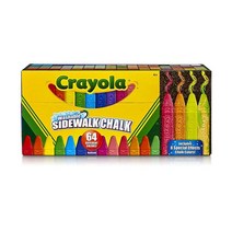 크레욜라 Crayola 워셔블 수성 분필 야외용 64개입, 64 Count (Pack of 1)