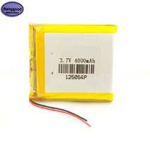 3.7V 4000mAh 125054 Lipo 폴리머 리튬 충전식 이온 배터리 스마트 폰 MP3 MP4 MP5 GPS 네비게이션 완구, [01] 125054