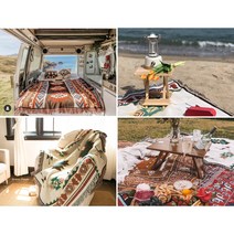 인디언 소울 텐트 매트 차크닉 차박 캠핑 이너 매트 블랭킷 담요, 8. 차크 그린