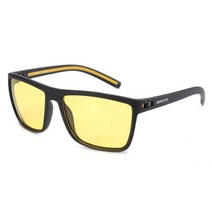 ZENOTTIC-남성용 편광 선글라스 쉐이드 경량 TR90 프레임 UV400 보호 스퀘어, BK-YEL_CN | As Picture