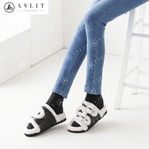 [애슬릿] 여성 가죽 양털 슬리퍼 겨울 사무실 실내화