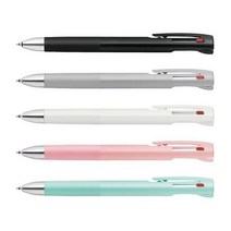 블렌 3색볼펜(핑크바디/흑색잉크/0.5/B3AS88-PK/1자루/ZEBRA)